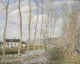 Canal du Loing, 1892. Artist: Sisley, Alfred (1839-1899)