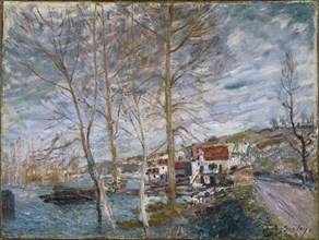Flood at Moret (Inondation à Moret), 1879. Artist: Sisley, Alfred (1839-1899)
