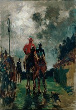 The Jockeys, 1882. Artist: Toulouse-Lautrec, Henri, de (1864-1901)