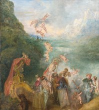 Pilgrimage to Cythera (Embarkation for Cythera) Detal: Putti, 1717. Artist: Watteau, Jean Antoine (1684-1721)