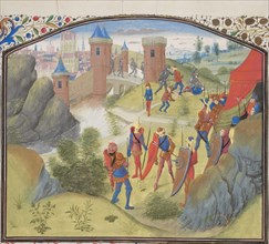 The Siege of Antioch. Miniature from the Historia by William of Tyre, 1460s. Artist: Anonymous