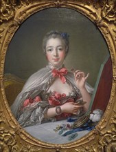 Portrait of the Marquise de Pompadour (1721-1764), 1750. Artist: Boucher, François (1703-1770)