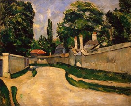 Houses Along a Road, ca 1881. Artist: Cézanne, Paul (1839-1906)