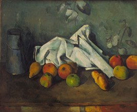 Milk Can and Apples, 1879-1880. Artist: Cézanne, Paul (1839-1906)