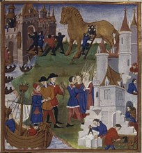 Illustration for the Epic The Aeneid by Virgil, 1450-1499. Artist: Coëtivy Master (active c. 1450-1485)