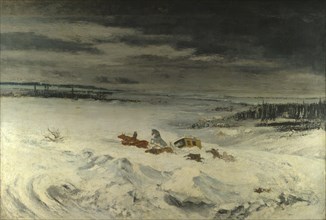 The Diligence in the Snow, 1860. Artist: Courbet, Gustave (1819-1877)
