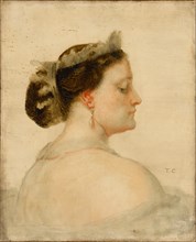 Portrait of Mathilde Bonaparte (1820-1904), Princesse Française. Artist: Couture, Thomas (1815-1879)