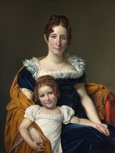 Portrait of the Comtesse Vilain XIIII and her Daughter, 1816. Artist: David, Jacques Louis (1748-1825)
