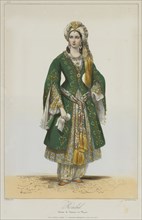 Élisa Rachel as Roxane in Bajazet by Racine, 1838. Artist: Devéria, Achille (1800-1857)