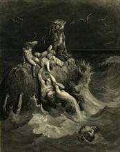 The Deluge (Frontispiece to the illustrated edition of the Bible), 1866. Artist: Doré, Gustave (1832-1883)