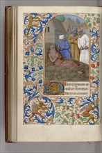 Job on the dunghill (Book of Hours), 1450-1499. Artist: Fouquet, Jean (workshop)