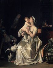 Motherhood, 1800s. Artist: Gerard, Marguerite (1761-1837)