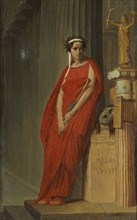 Élisa Rachel as Phèdre. Artist: Gerôme, Jean-Léon (1824-1904)