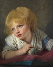 A Child with an Apple, Second Half of the 18th cen.. Artist: Greuze, Jean-Baptiste (1725-1805)