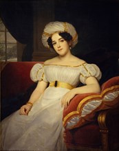 Portrait of Princess Natalya Stepanovna Golitsyna, née Countess Apraksina (1794-1890), 1824. Artist: Hersent, Louis (1777-1860)