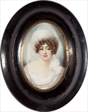 Portrait of Maria Countess Walewska (1786-1817). Artist: Isabey, Jean-Baptiste (1767-1855)