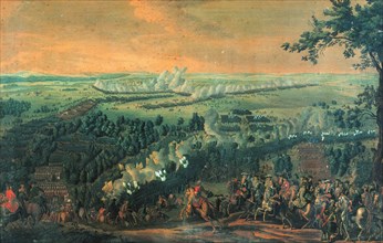 The Battle of Lesnaya, 1720s. Artist: Larmessin, Nicolas de (1684-1755)