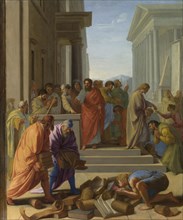 Saint Paul preaching at Ephesus, 1649. Artist: Le Sueur, Eustache (1617-1655)