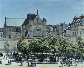 Saint-Germain l'Auxerrois, 1867. Artist: Monet, Claude (1840-1926)