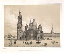 View of the Saint Isaac's Cathedral at the Time of Catherine II (From: The Construction of the Saint Isaac's Cathedral), 1845. Artist: Montferrand, Auguste, de (1786-1858)