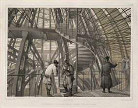 Metal construction inside of the cathedral (From: The Construction of the Saint Isaac's Cathedral), 1845. Artist: Montferrand, Auguste, de (1786-1858)