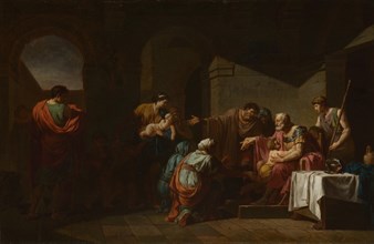 Belisarius receiving Hospitality from a Peasant, 1779. Artist: Peyron, Jean-François-Pierre (1744-1814)