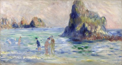 Moulin Huet Bay, Guernsey, ca. 1883. Artist: Renoir, Pierre Auguste (1841-1919)