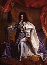 Louis XIV, King of France (1638-1715), 1702. Artist: Rigaud, Hyacinthe François Honoré (1659-1743)