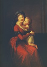 Portrait of Princess Alexandra Golitsyna with her son Pyotr, 1794. Artist: Vigée-Lebrun, Marie Louise Elisabeth (1755-1842)