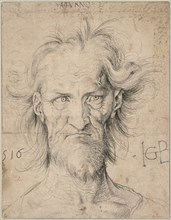Head of a Bearded Old Man (Saturn), 1516. Artist: Baldung, Hans (1484-1545)