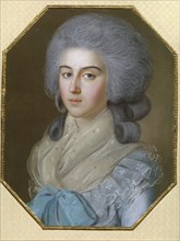 Portrait of Countess Anna Alexandrovna Golitsyna, Baroness Stroganova (1739-1816), 1786. Artist: Bardou, Johann (active 1775-1788)