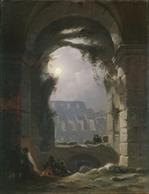 The Colosseum In the Night, Early 1830s. Artist: Carus, Carl Gustav (1789-1869)