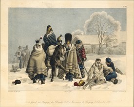 Near Smarhon on December 3, 1812, 1820s. Artist: Faber du Faur, Christian Wilhelm, von (1780-1857)