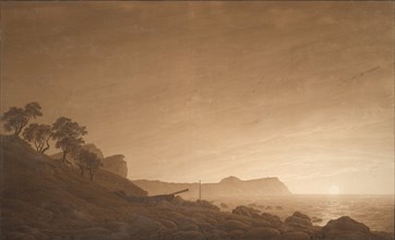 View of Arkona with Rising Moon, ca 1806. Artist: Friedrich, Caspar David (1774-1840)