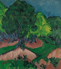 Landscape with Chestnut Tree, 1913. Artist: Kirchner, Ernst Ludwig (1880-1938)