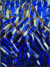 Abstraction (the Blue Mountain), 1912. Artist: Rohlfs, Christian (1849-1938)