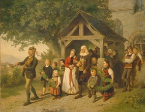 The Golden Wedding, 1857. Artist: Salentin (1822-1910)