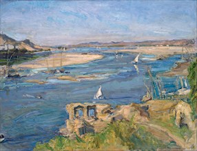 The Nile near Aswan, 1914. Artist: Slevogt, Max (1868-1932)