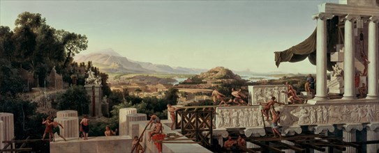 View of the Flower of Greece, 1836. Artist: Ahlborn, August Wilhelm Julius (1796-1857)