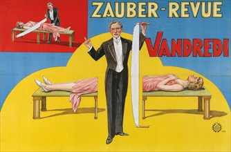 Vandredi Magic Revue (Poster), 1923. Artist: Anonymous