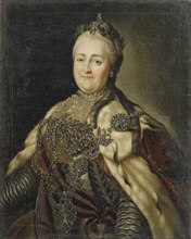 Portrait of Empress Catherine II (1729-1796), 1780. Artist: Christineck, Carl Ludwig Johann (1732/3-1792/4)