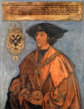 Portrait of Emperor Maximilian I (1459-1519), c. 1512. Artist: Dürer, Albrecht (1471-1528)