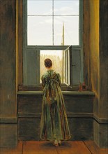 Woman at a Window, 1822. Artist: Friedrich, Caspar David (1774-1840)