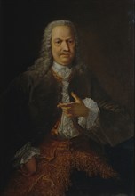 Portrait of Akinfiy Nikitich Demidov (1678?1745), before 1745. Artist: Grooth, Georg-Christoph (1716-1749)