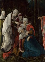 Christ taking leave of his Mother, c. 1520. Artist: Huber, Wolf (1480/5-1553)