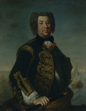 Portrait of Counter admiral Vasily Afanasievich Dmitriev-Mamonov, 1735. Artist: Luedden, Johann Paul (?-1739)