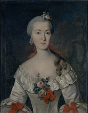 Portrait of Maria Ivanovna Tatishcheva, 1759. Artist: Lueders, David (1710-1759)