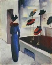 Hat Shop, 1913. Artist: Macke, August (1887-1914)