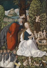 The Rest on the Flight into Egypt, c. 1510. Artist: Master of the Danube School (active 1510-1515)