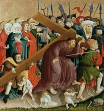Christ carrying the Cross. The Wings of the Wurzach Altar, 1437. Artist: Multscher, Hans (c. 1400-1467)